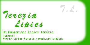 terezia lipics business card